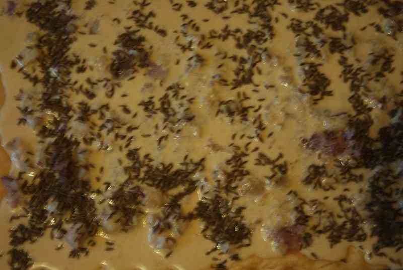 Speckkuchen hessische Art ungebacken